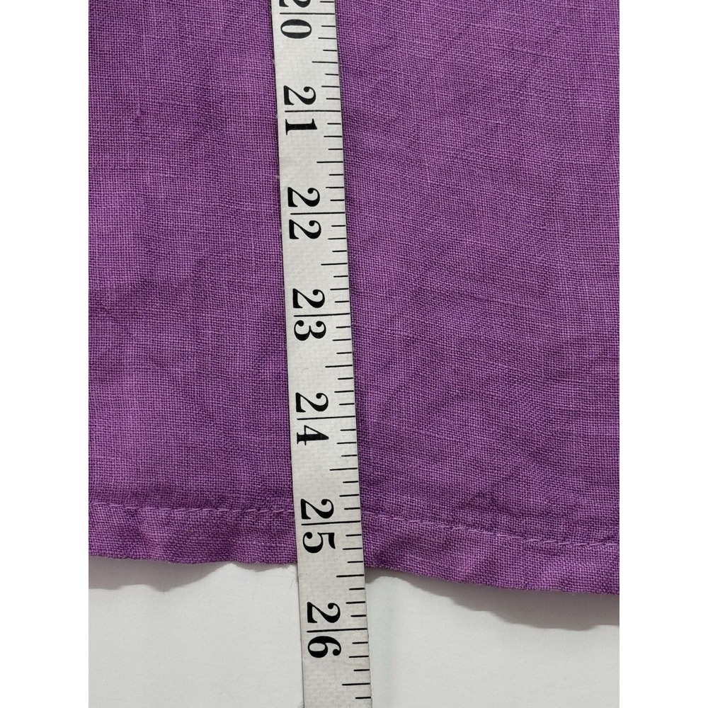 Terzo Millennio Made in Italy 100% Linen Top Pink Coastal Lagenlook - Picture 8 of 10
